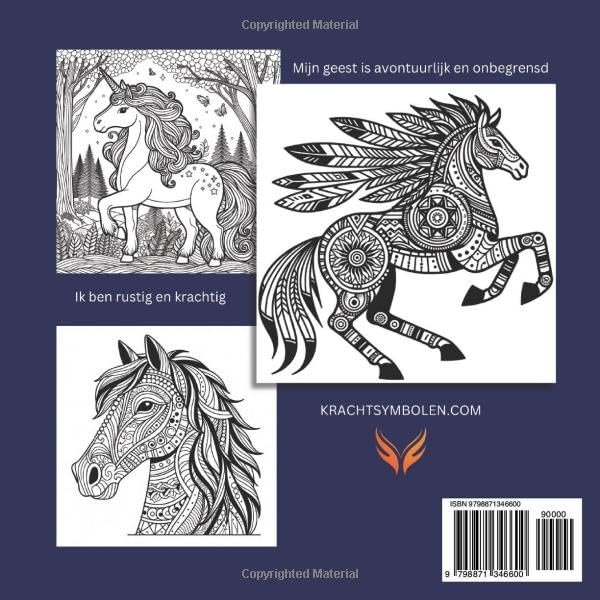 meditatief kleurboek paarden