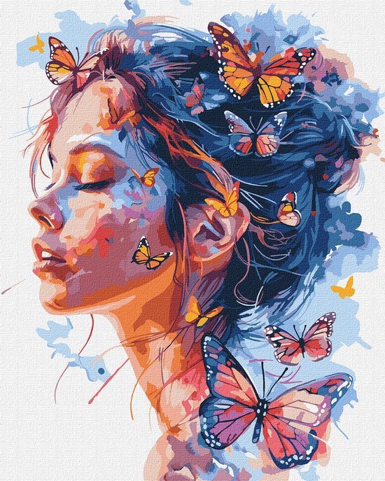 vlinder - painting by numbers