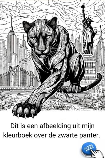 Kleurboek zwarte panter